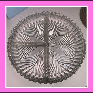 Thick crystal divided dish💕